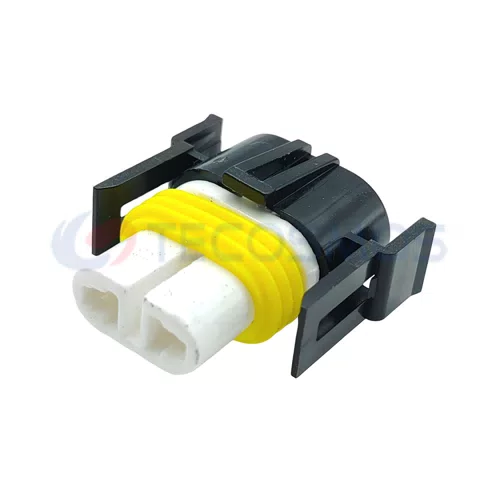 Waterproof IP66 Copper Contact Nylon ABS Housing Wire Harness Fog Lamp Headlight Ceramic Plug for Car 2-Pin Female 12124817